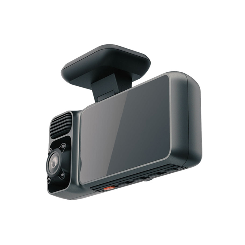 3-kanals Dash Cam foran og bak på innsiden Innebygd 5GHz WiFi GPS